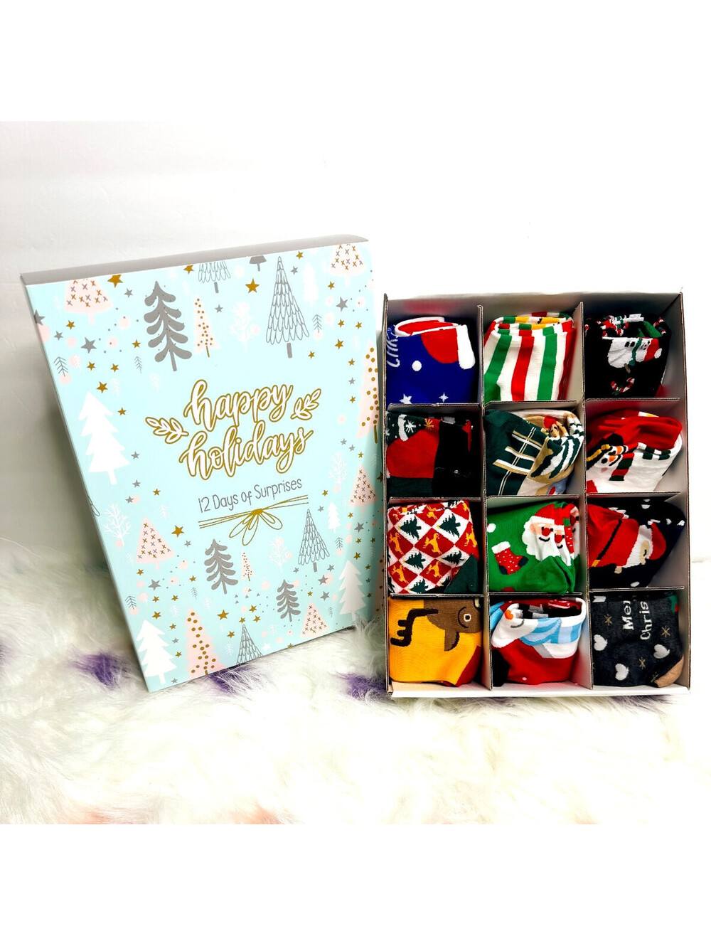 12 Days SOCKS CHRISTMAS Advert Calendar Gift